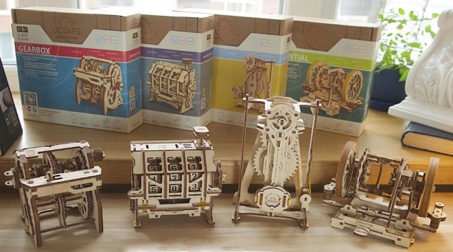 Puzzle meccanico 3D in legno Ugears STEM - Differenziale educativo