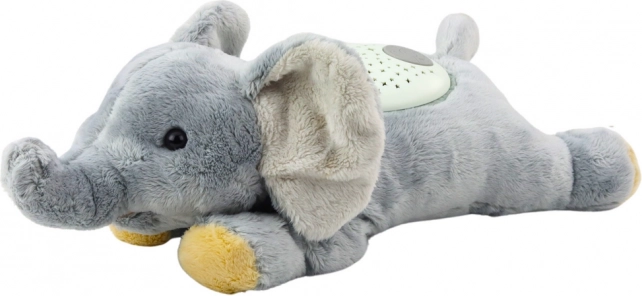 Elefante di peluche con proiettore e suono