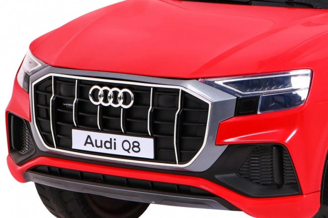 Audi Q8 Sollevatore per bambini batteria Rosso + Telecomando + EVA + Avvio lento + MP3 USB + LED
