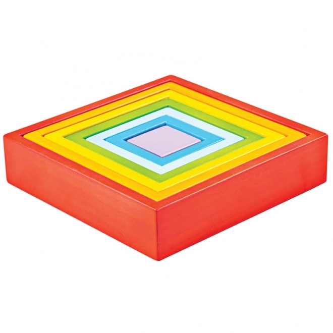 Piazzole in Legno Rainbow Bigjigs per Neonati