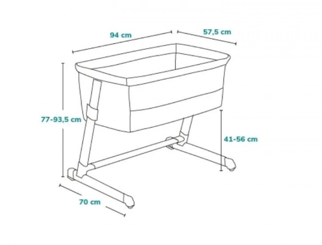Culla 5 in 1 Thomi Plus Grigio Cemento