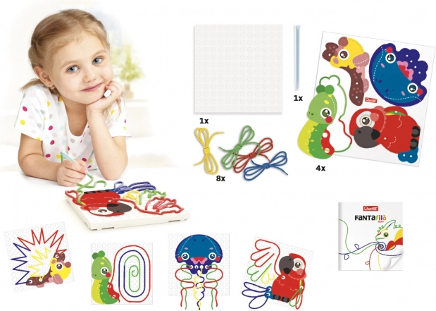 Kit da ricamo Fanta Filo Zoo per bambini