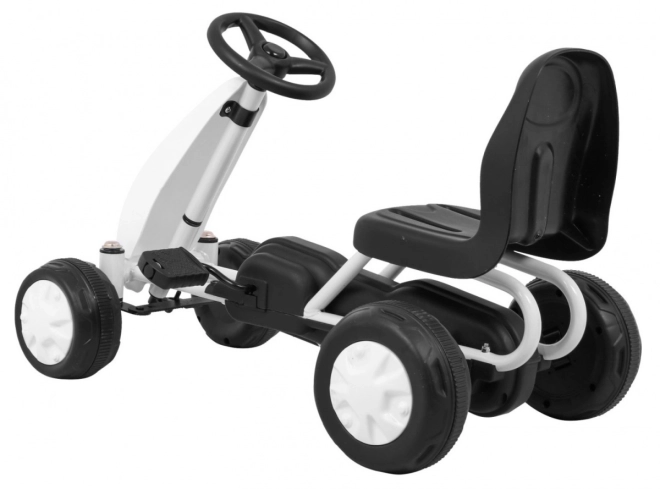 Primo Gokart a pedali per bambini bianco – bianco