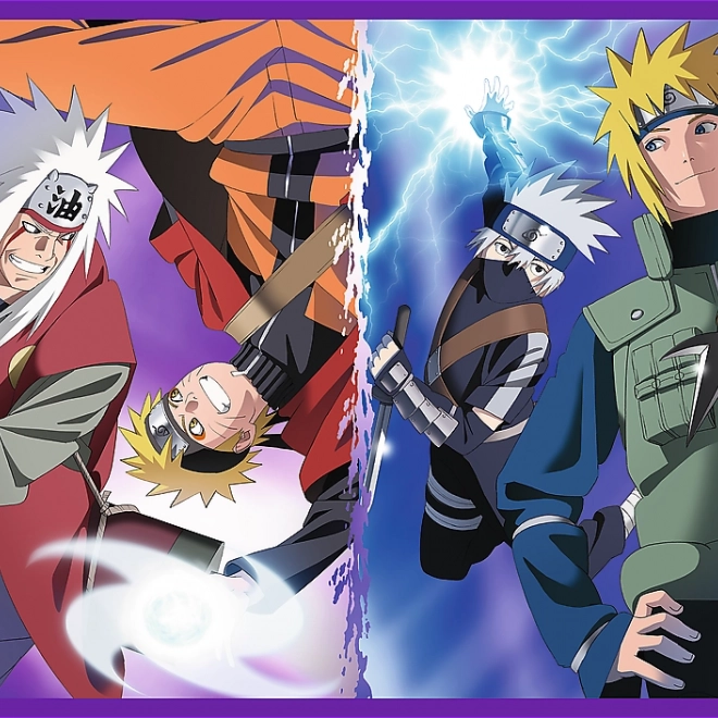 Trefl Puzzle Naruto Shippuden: Avventure di Naruto Uzumaki 4x250 pezzi