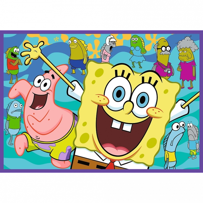 Puzzle 4x250 Il Mondo Pazzo di SpongeBob