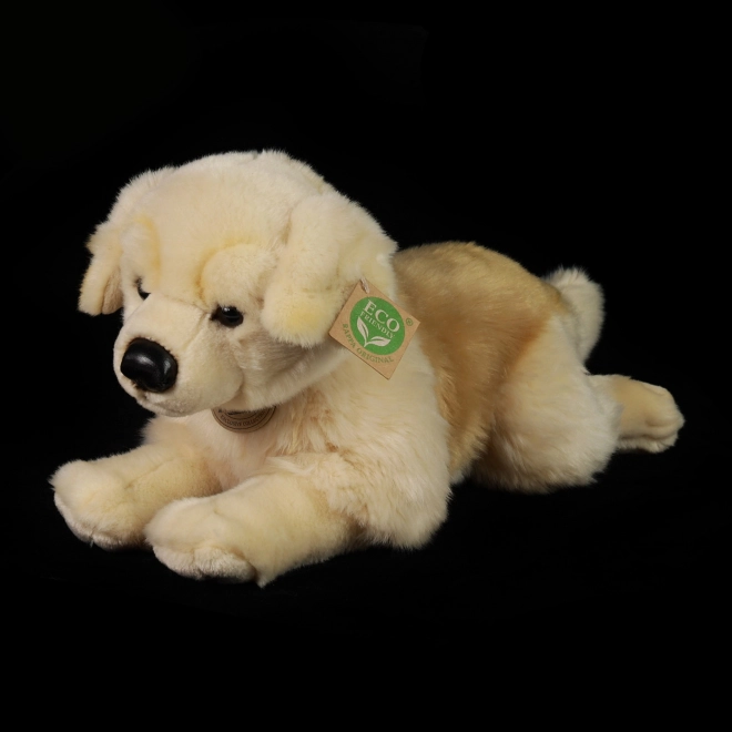 Peluche cane Golden Retriever sdraiato ecologico 39 cm