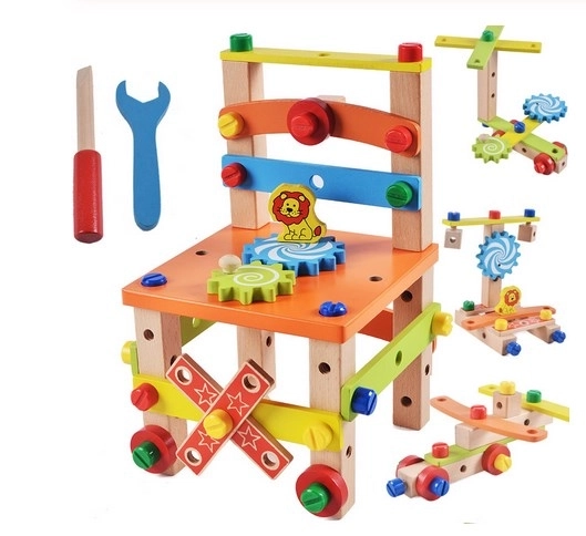 Set di costruzioni in legno per bambini