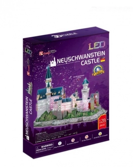 Puzzle 3D del Castello di Neuschwanstein