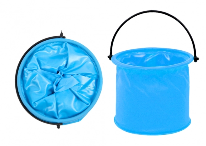 Secchiello pieghevole multifunzionale in PVC per l'acqua blu