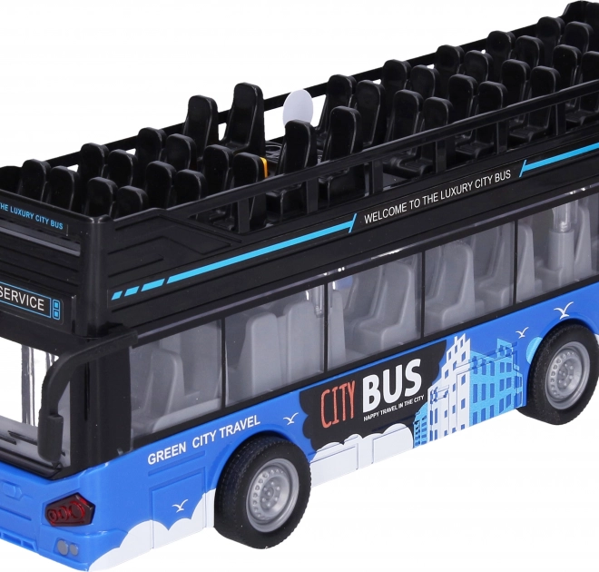 Autobus turistico a due piani con effetti 28 cm
