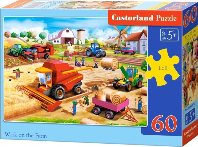 Puzzle Castorland Lavori in Fattoria 60 Pezzi