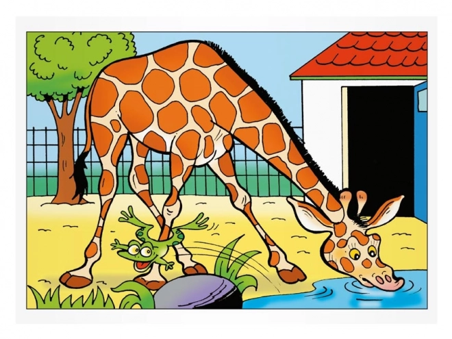 Libro da colorare: Visita allo Zoo