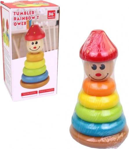 Torre di legno per bambini 17 cm