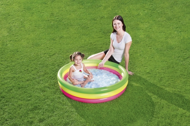 Piscina Gonfiabile Tre Colori 102 x 25 cm