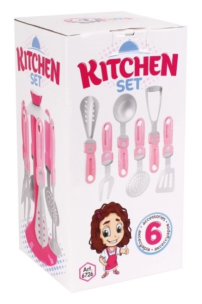 Set di utensili da cucina con supporto