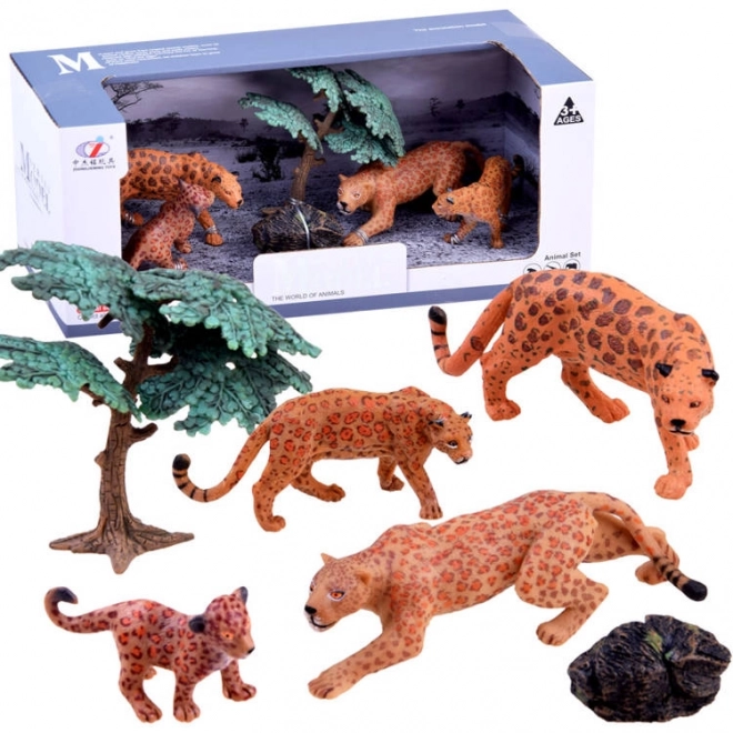 Figurine animali safari Lamparti – C