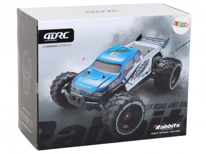 Auto Fuoristrada Rabbits RC Blu a Quattro Ruote Motrici