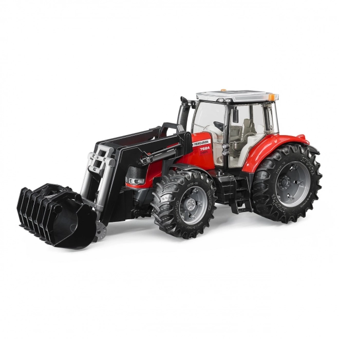 Trattore Bruder Massey Ferguson con caricatore frontale