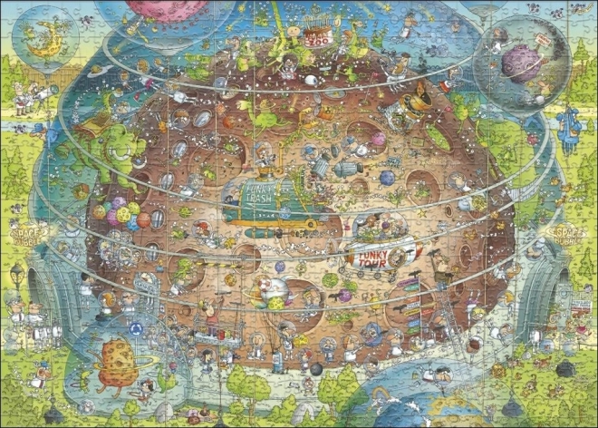 Puzzle Heye Zoo Pazzesca: Padiglione Cosmico 1000 Pezzi