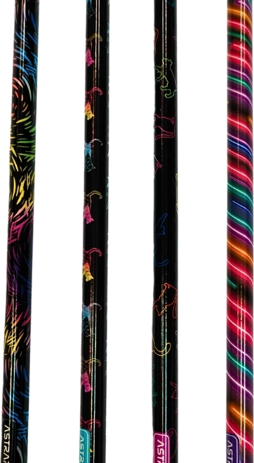 ASTRA matita triangolare HB con gomma neon