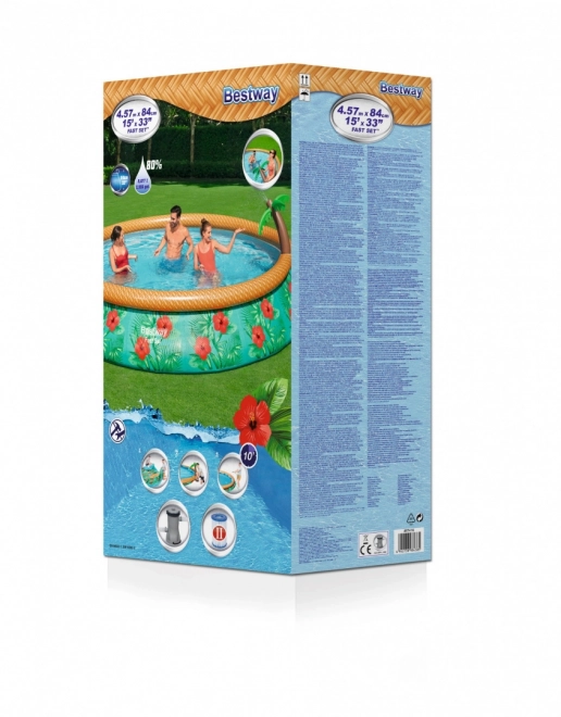 Piscina gonfiabile con spruzzatore tropicale Bestway 457 x 84 cm