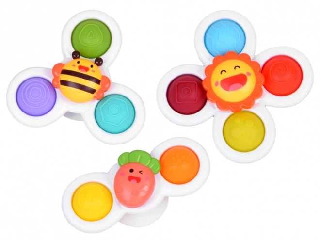 Giocattolo Sensoriale Fidget Spinner con Ventosa