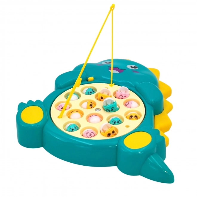 Gioco di abilità pesca dinosauro verde WOOPIE