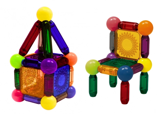 Set di costruzioni magnetiche con illuminazione 32 pezzi