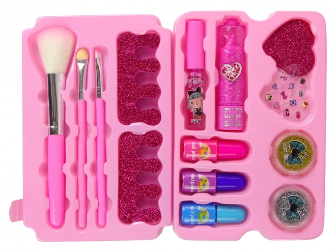 set bellezza trucco rosa unicorno