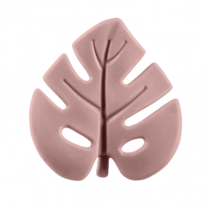 Massaggia gengive in silicone Foglia rosa antico