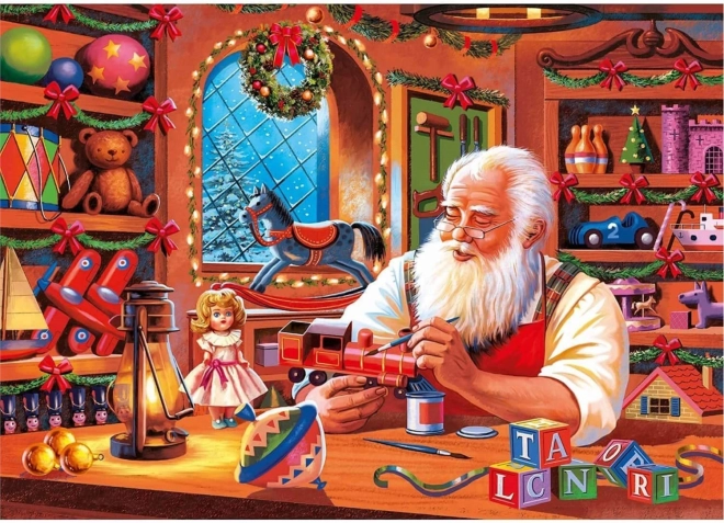 Puzzle Clementoni Collezione Natalizia: Officina di Babbo Natale