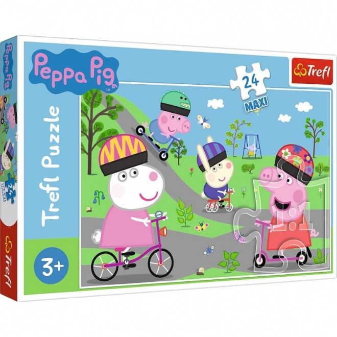 Puzzle MAXI 24 pezzi Peppa Pig - Giorno attivo