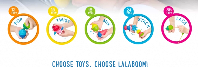 Set Costruzioni Lalaboom 5 in 1 Perle Collegabili Grande Set 36 Pezzi