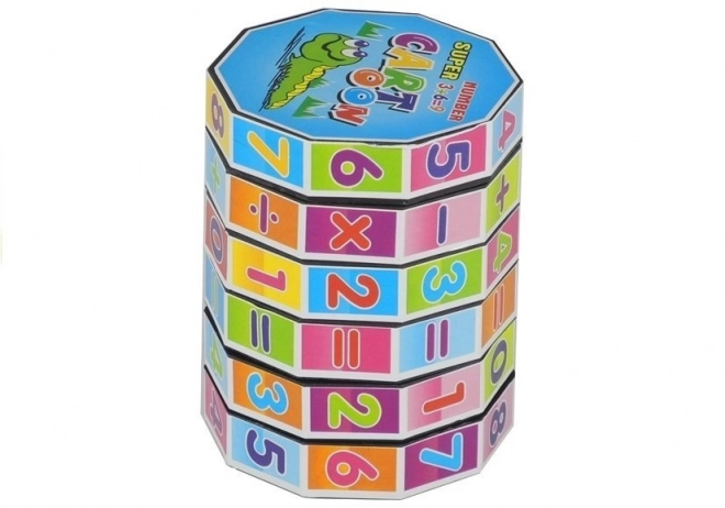 Cubo educativo cilindro matematico puzzle