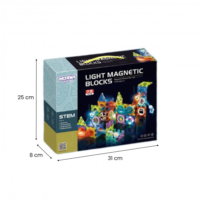 Costruzioni Magnetiche Luminescenti 75 Pezzi