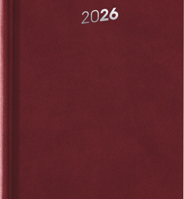 Agenda settimanale Balakon 2026 bordeaux 15x21 cm