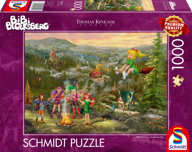 Puzzle SCHMIDT La piccola strega Bibi: Raduno delle piccole streghe 1000 pezzi