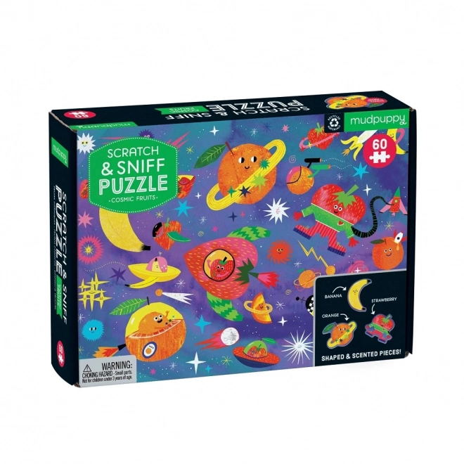 Puzzle frutta spaziale profumata Mudpuppy 60 pezzi