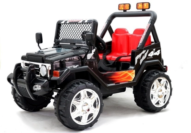 Auto elettrico per bambini Jeep potente nero S618