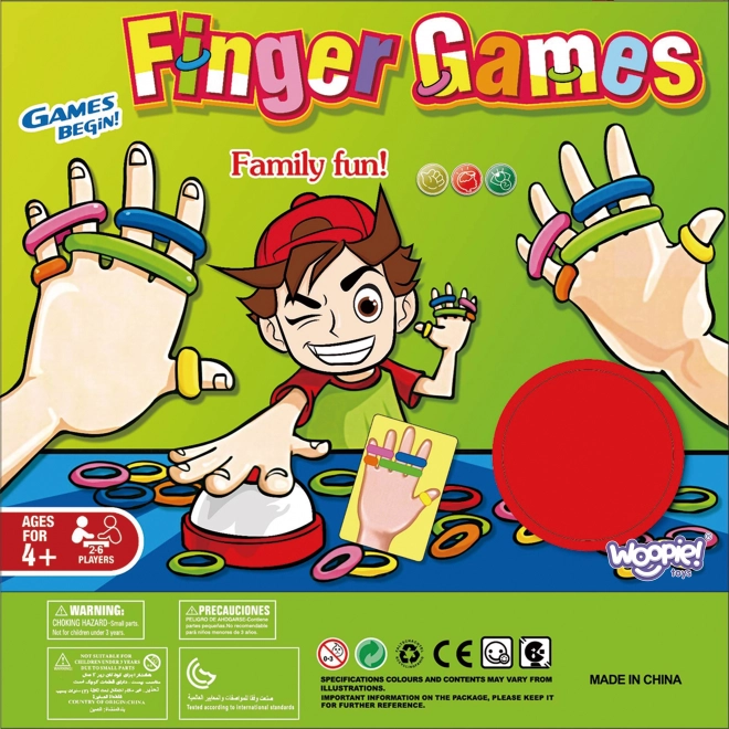 Gioco di abilità Finger Games con elastici colorati per bambini 4+