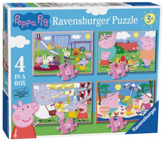 Puzzle Peppa Pig divertenti 4 in 1