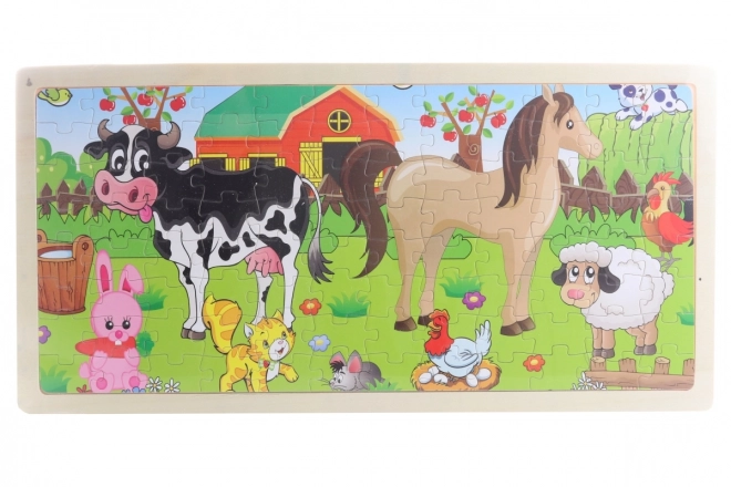 Puzzle di legno con animali