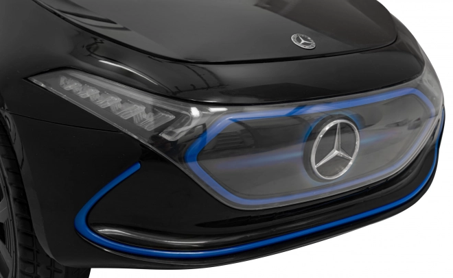 Mercedes Benz AMG EQA per bambini nero + Telecomando + Cinture di sicurezza a 5 punti + EVA + Display MP3 + LED