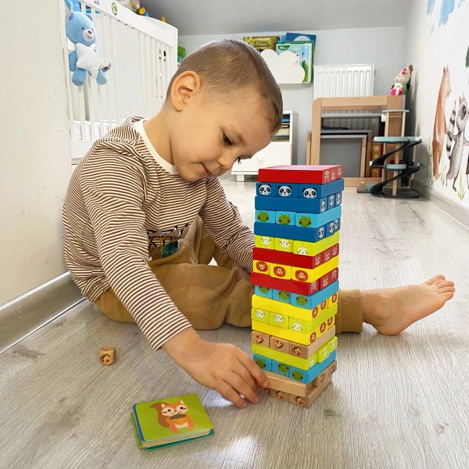 Gioco di legno Jenga Animali TOOKY TOY