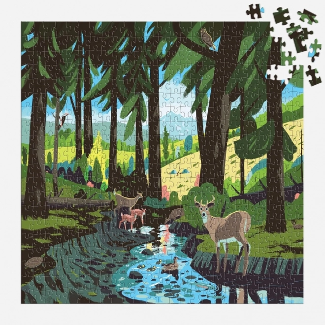 Puzzle paesaggio boschivo 500 pezzi