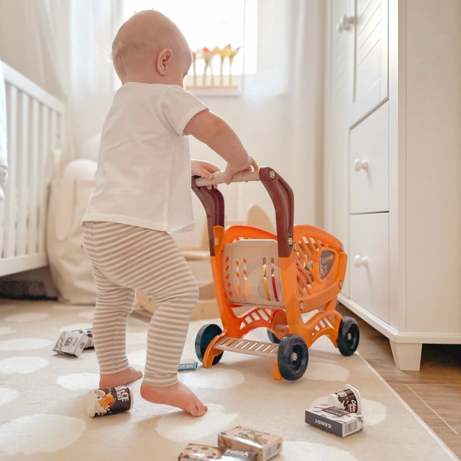 Carrello della Spesa per Bambini con Elementi Mobili e Accessori