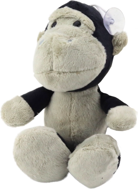Piccola scimmia di peluche con ventosa 16 cm