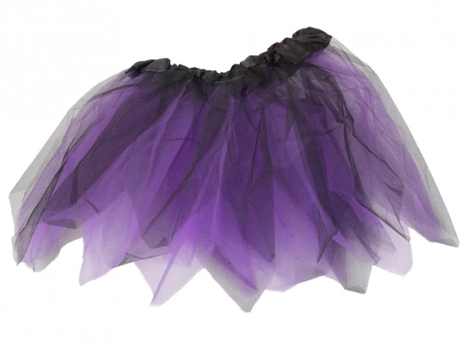 Costume di Halloween con Gonna e Fascia Pipistrello in Nero e Viola