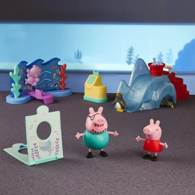 Set da gioco acquario con Peppa e Papà Pig