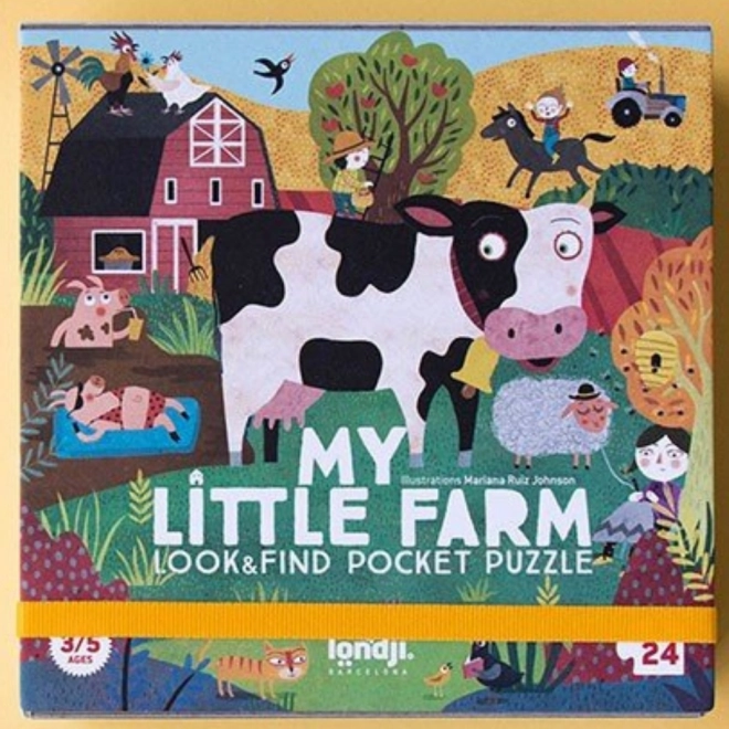 Puzzle tascabile Piccola fattoria 24 pezzi